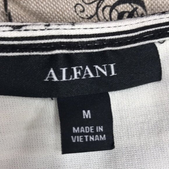 Alfani Striped Balloon-Sleeve Top - Picture 5 of 7